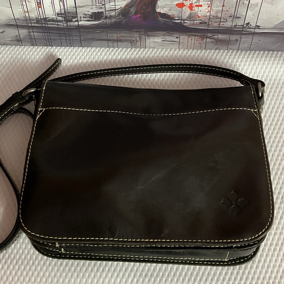 Patricia Nash Black Floral Navarro Embossed  Crossbody Bag - Picture 5 of 11